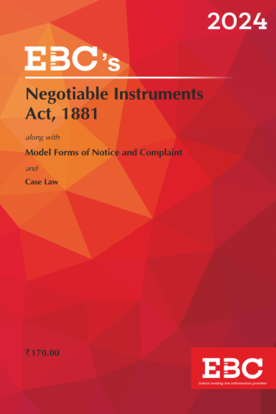 Negotiable Instruments Act, 1881 Bare Act (Print/eBook)